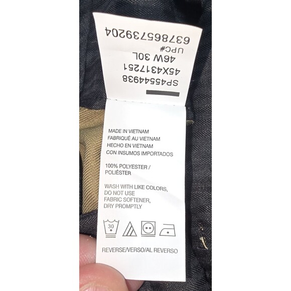 IZOD Big & Tall Men's Ultimate Travel Non-Iron Pants Size 46x30 Khaki NWT - Picture 9 of 9